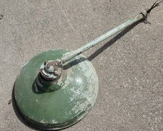 Industrial Green Metal Enamel Lamp