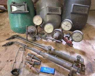 Welding Equipment With Gauges and Accessories