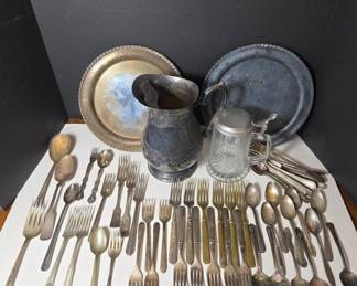 Flatware with Glass Stein and Plates