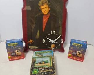 Conway Twitty Clock and John Deere Collector’s Car