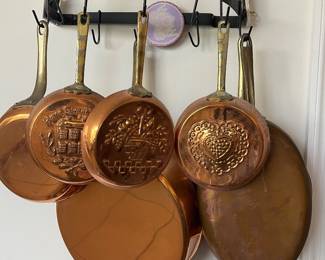 Copper pots & pans