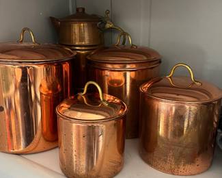 Copper pots
