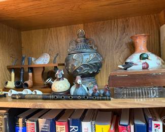 Pipes, ducks, ash trays, Russian books