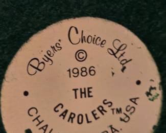 Byers choice, the Carolers