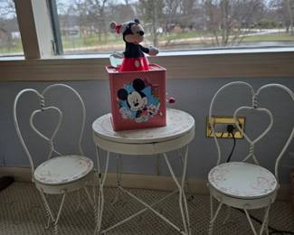 SODA fountain american girl set, table chairs