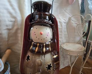 Giant snowman lantern