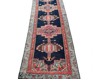 Antique 18’3” north Persian Kurdish wool runner