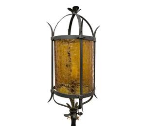 Standing Old World wrought iron floor lamp