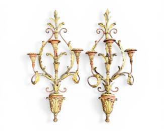 Beautiful pair of Italian wall sconces