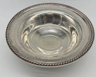 Sterling weighted trophy bowl