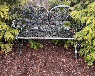 Signed James Carr, Richmond VA garden bench