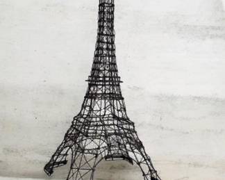 Wire sculpture of Eiffel Tower