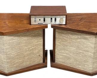 Vintage Bose 901 speakers and equalizer