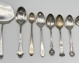 Sterling spoon lot