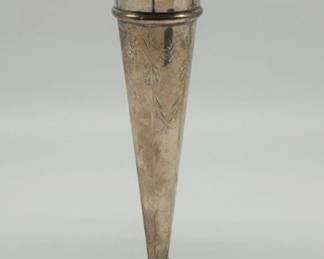 Sterling weighted trumpet vase