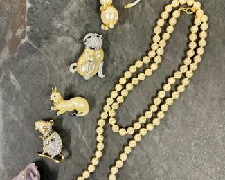 Collectible Vintage KJL Brooches