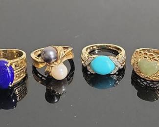 SemiPrecious Stones In 14K Rings