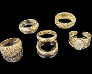 Five 14k Golden Rings And An 18k