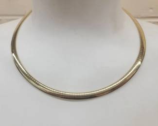 Italian 14k Omega Chain Necklace