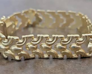 MILOR 14K Fancy Link Bracelet