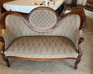 Full restored Victorian settee, $350