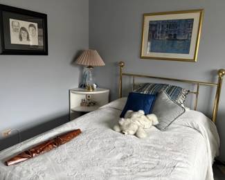 brass headboard and frame full size