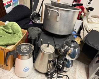 vintage coffee pot, electric percolator, stove top perculator, keurig
