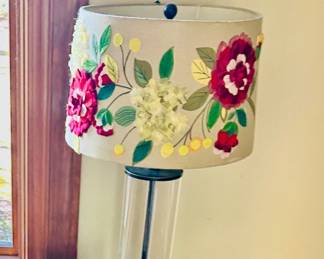 embroidered lamp shade