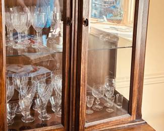 glassware, china cabinet