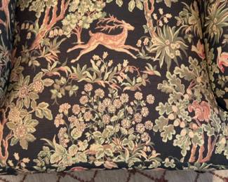 Pearson Tapestry Upholstered Wingback Armchairs - 2 available