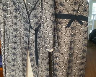 Max Mara Floral Lace Dress and Coat Set