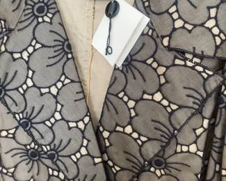 Max Mara Floral Lace Dress and Coat Set