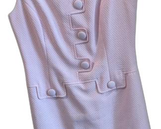 Milly Light Blue Textured Sleeveless Shift Dress