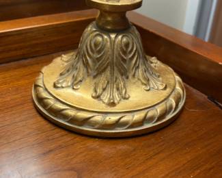 Ornate Brass and Glass Lamp
