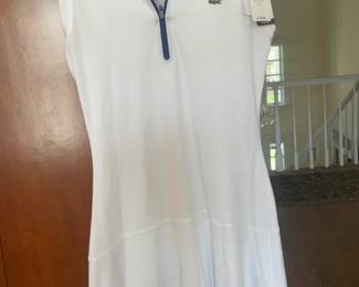 *Lacoste Sport Sleeveless Quarter-Zip Performance Tennis Dress