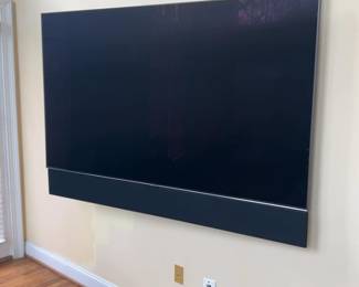 Samsung 75” TV with sound bar