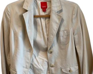 Esprit Women's Tan Cotton Blazer size 4