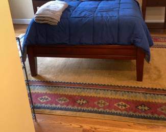 Classic Cherry Wood Sleigh Bed Frame