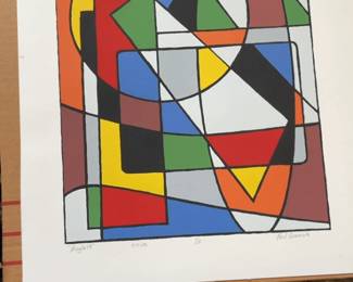 Paul Grancola-Modern Abstract Colorful Lithograph