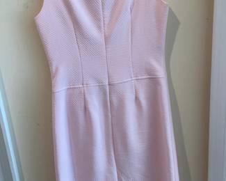 Milly Light Blue Textured Sleeveless Shift Dress