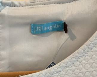 Milly Light Blue Textured Sleeveless Shift Dress