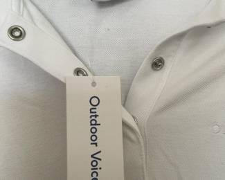 *White Short Sleeve outdoor voices Polo Sport Dress