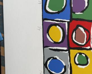 Paul Grancola-Modern Abstract Colorful Grid Canvas Art