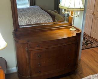 Mahogany Dresser with Matching Mirror