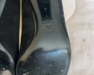 St. John Black Suede Mary Jane Pumps with original box