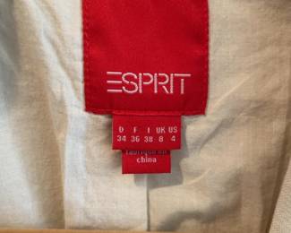 Esprit Women's Tan Cotton Blazer size 4