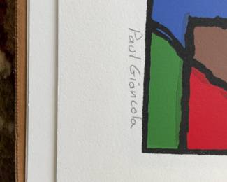 Paul Grancola-Modern Abstract Colorful Lithograph