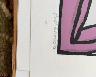 Paul Grancola Abstract Geometric Interlocking Links Canvas Wall Art