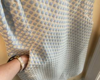 Brooks Brothers Women's Blue and White Textured dress and  blazer size 4