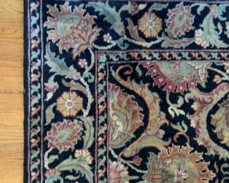 Ornate Traditional Floral Area Rug with Fringe - 7’4” x 5’1”